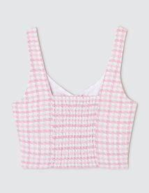 Top corset en tweed