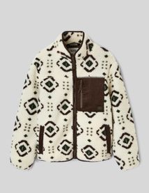 Veste zipp&eacute;e imprim&eacute;e
