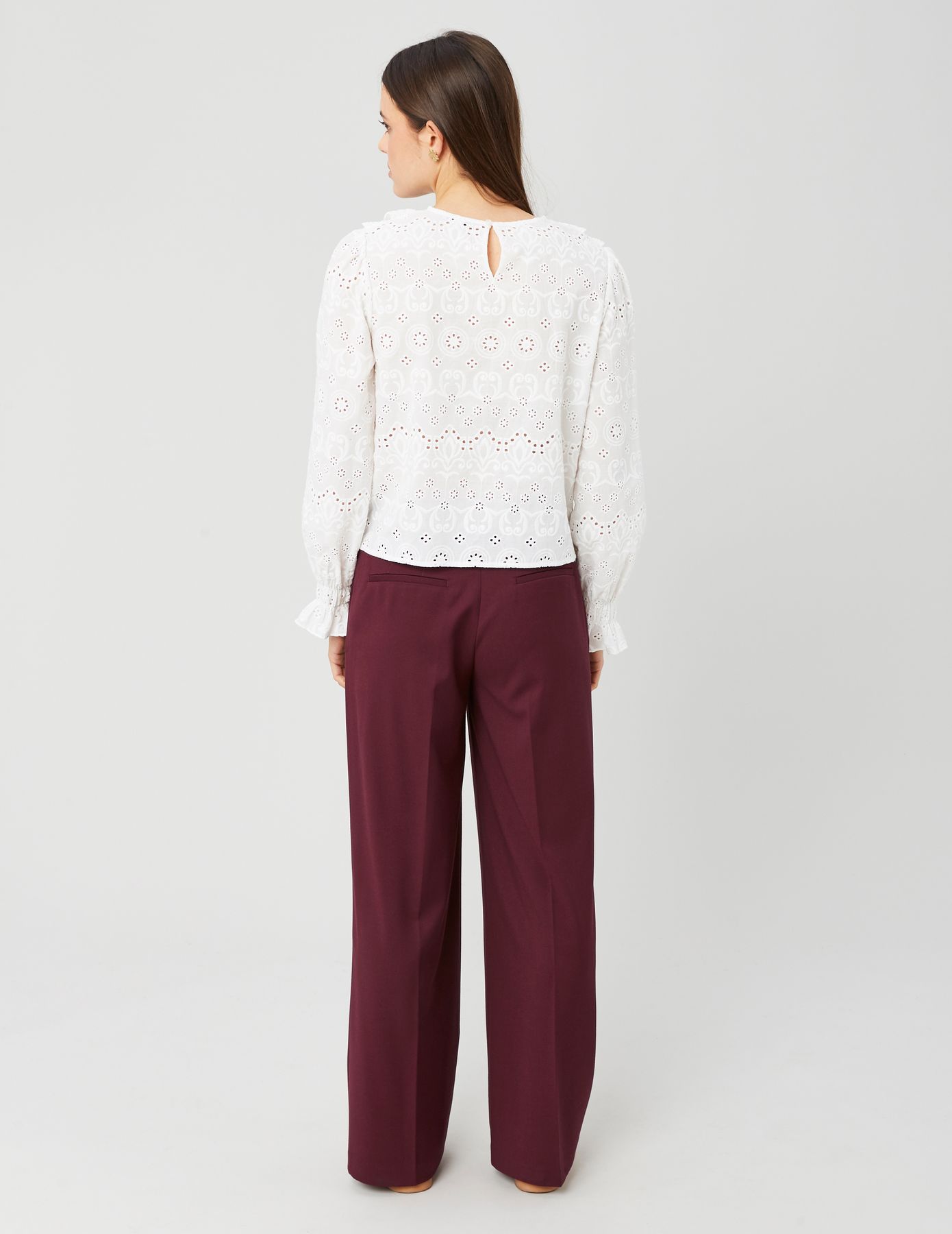 Pantalon large à pinces