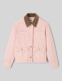 Barn jacket col velours