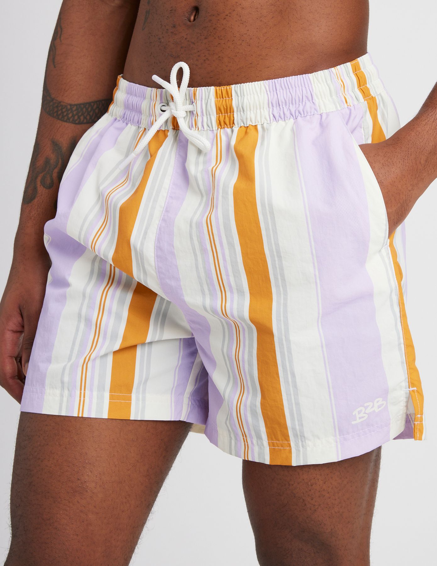 Short de bain rayures