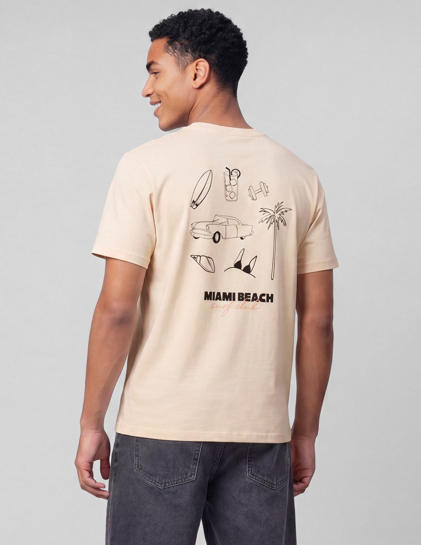 T-shirt imprim&eacute; devant/dos