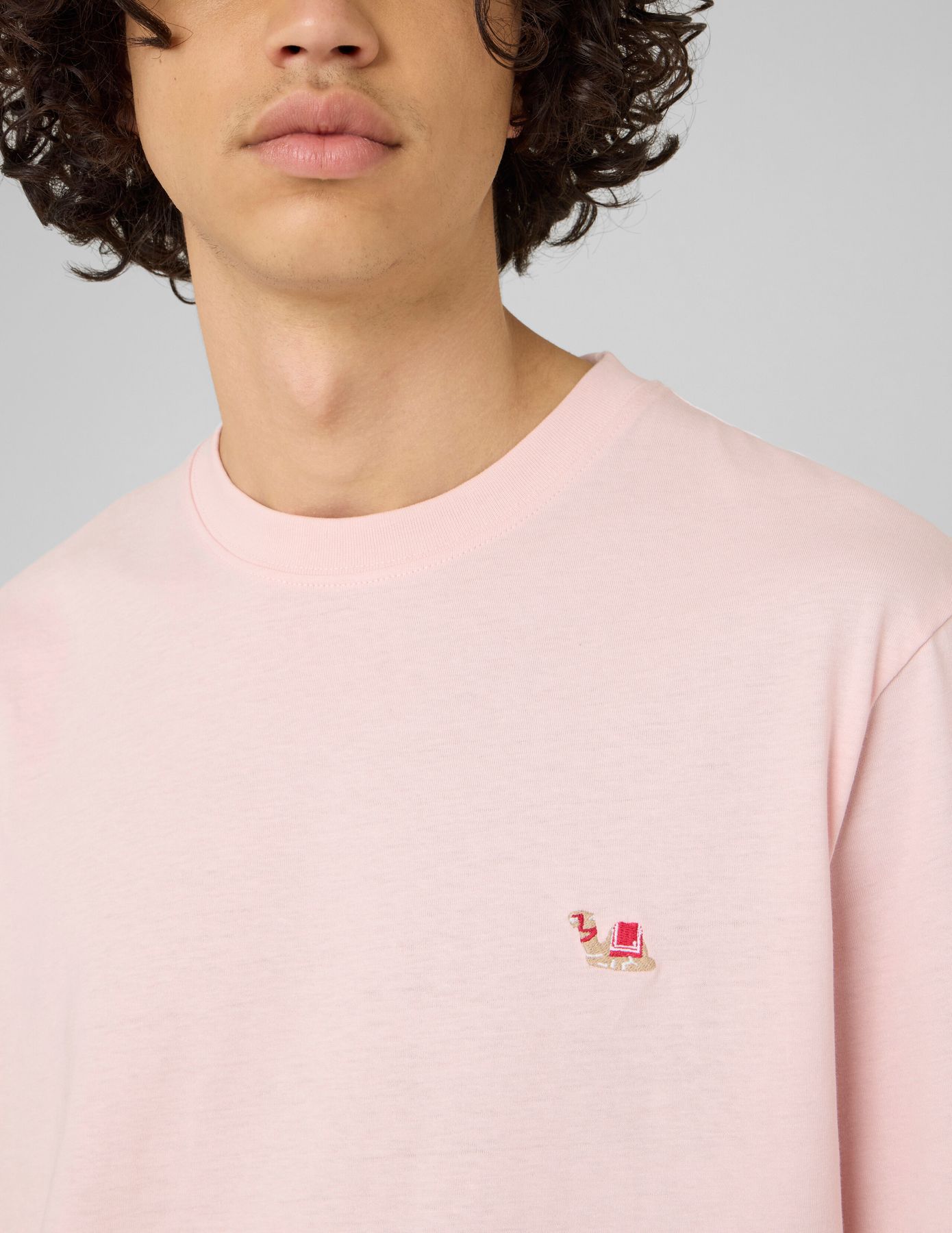 T-shirt broderie poitrine