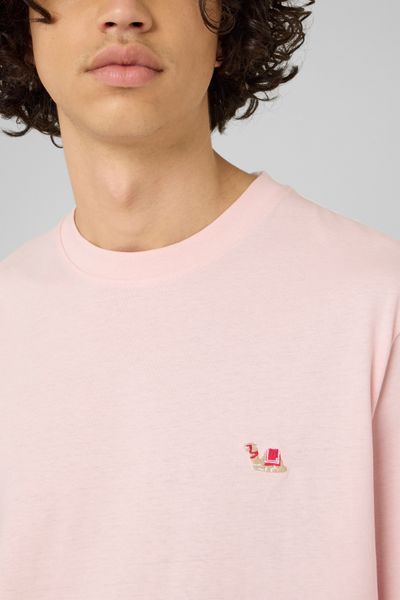 T-shirt broderie poitrine