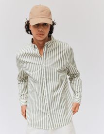 Chemise rayée droite