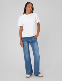 Jean flare taille haute