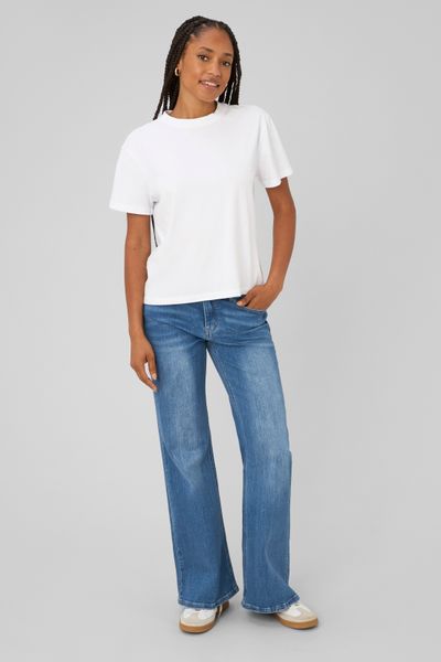 Jean flare taille haute