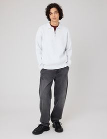 Pull col polo zippé