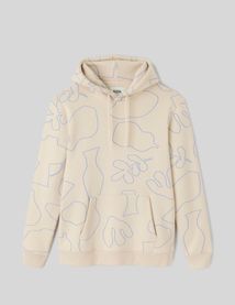 Sweat imprimé à capuche