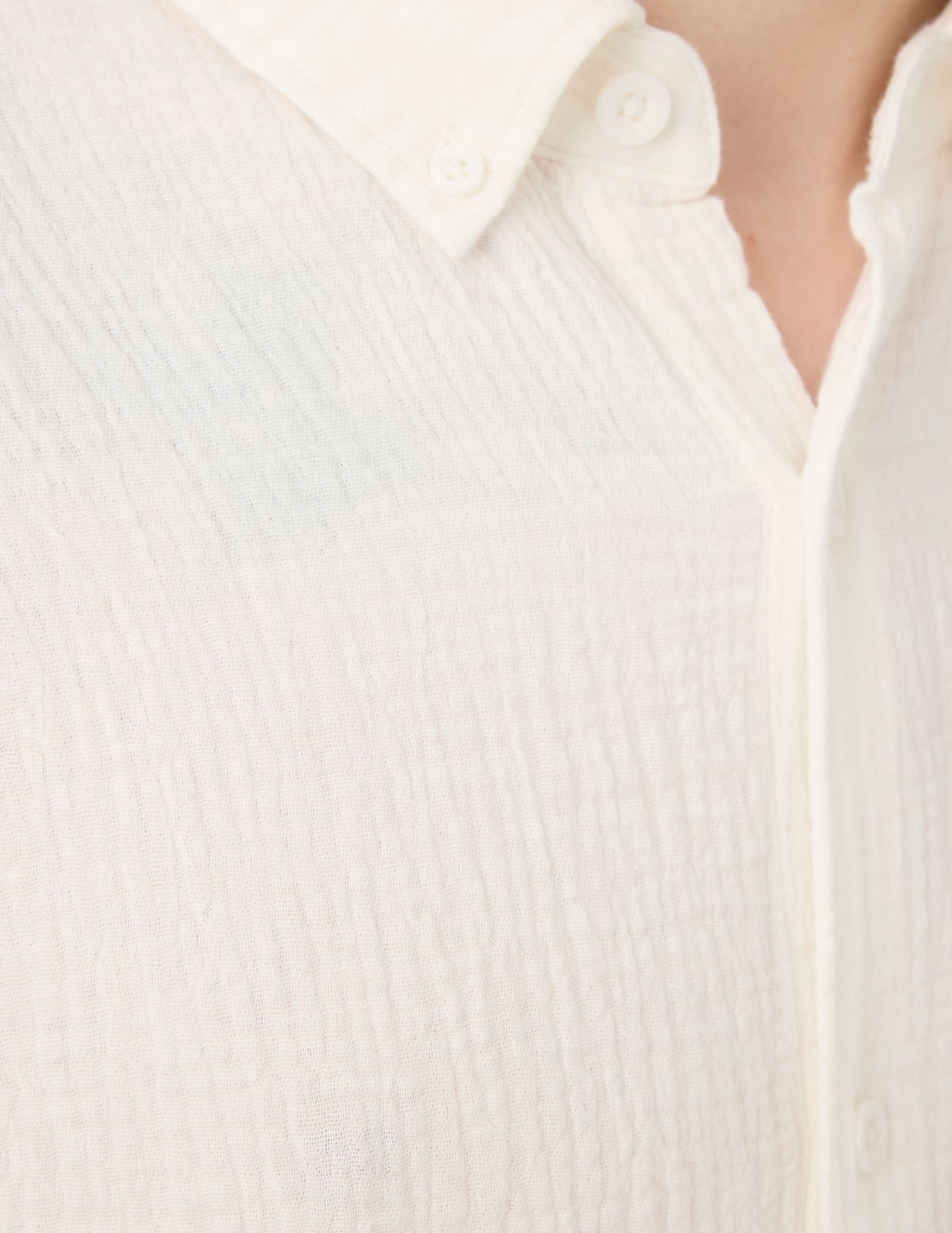 Chemise manches longues gaze de coton