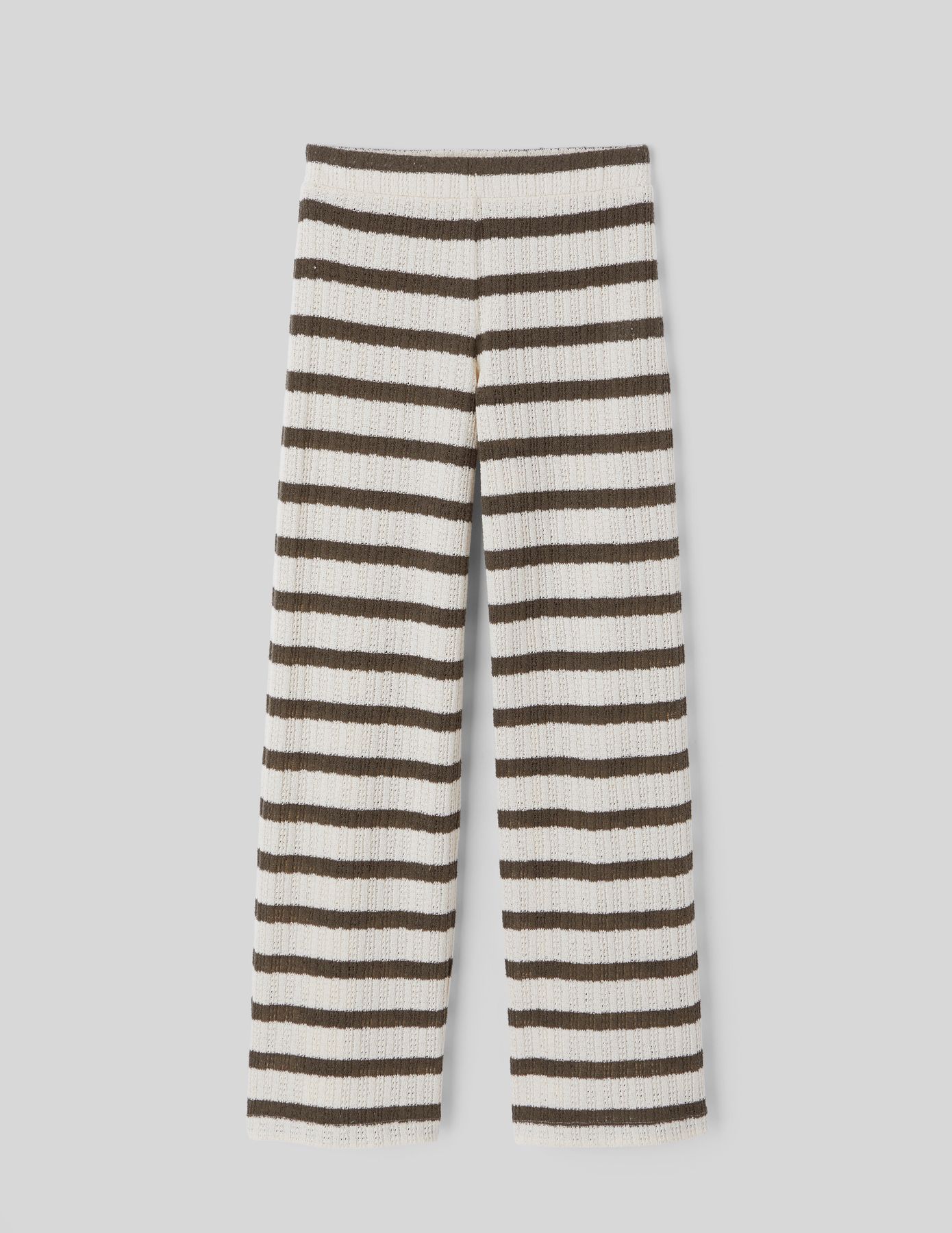 Pantalon crochet rayé