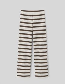 Pantalon crochet rayé