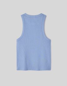 D&eacute;bardeur maille c&ocirc;tel&eacute;e uni