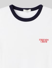 T-shirt imprimé bicolore