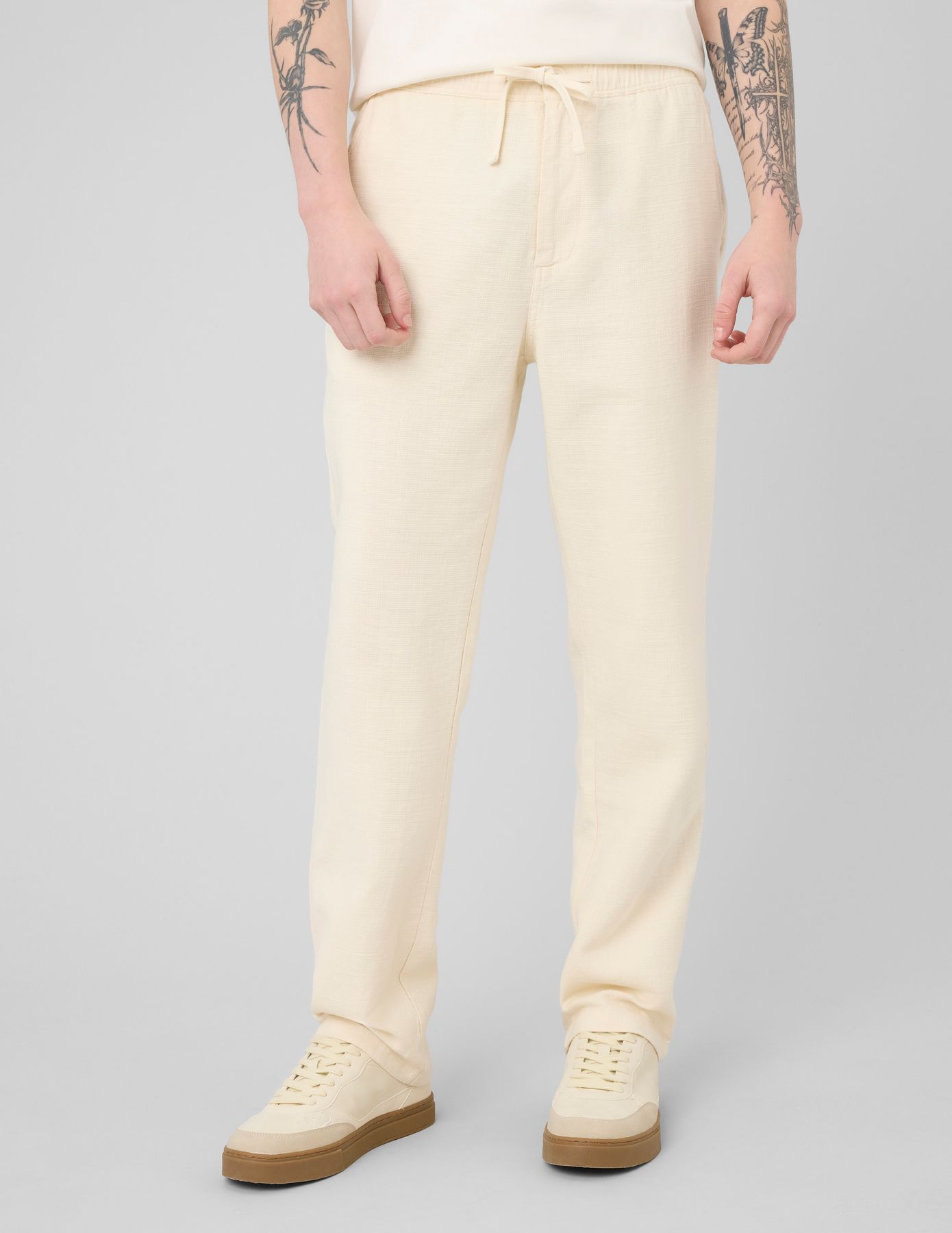 Pantalon textur&eacute;