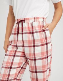 Bas de pyjama à carreaux