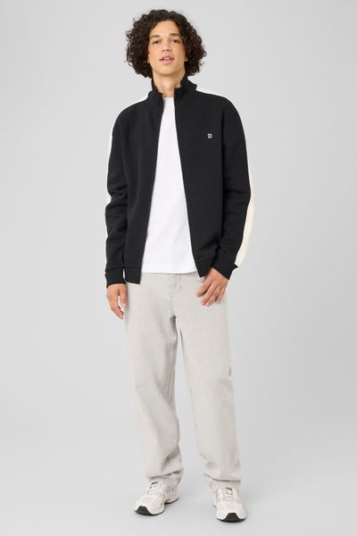 Sweat zipp&eacute; &agrave; bandes