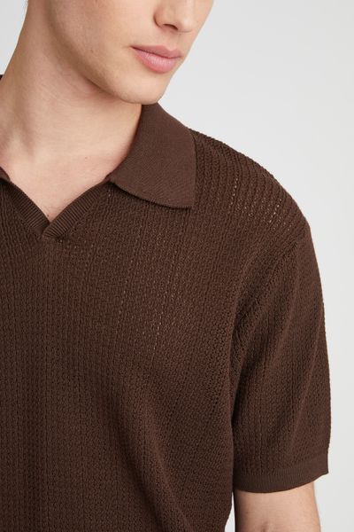 Polo maille ajourée