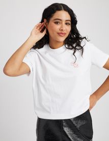 T-shirt St Valentin imprim&eacute; devant/dos