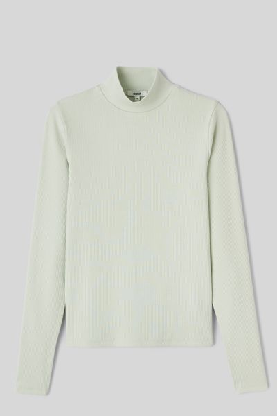 T-shirt col montant uni