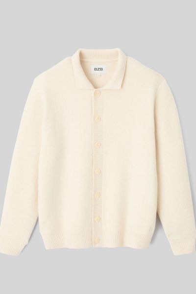 Cardigan col polo