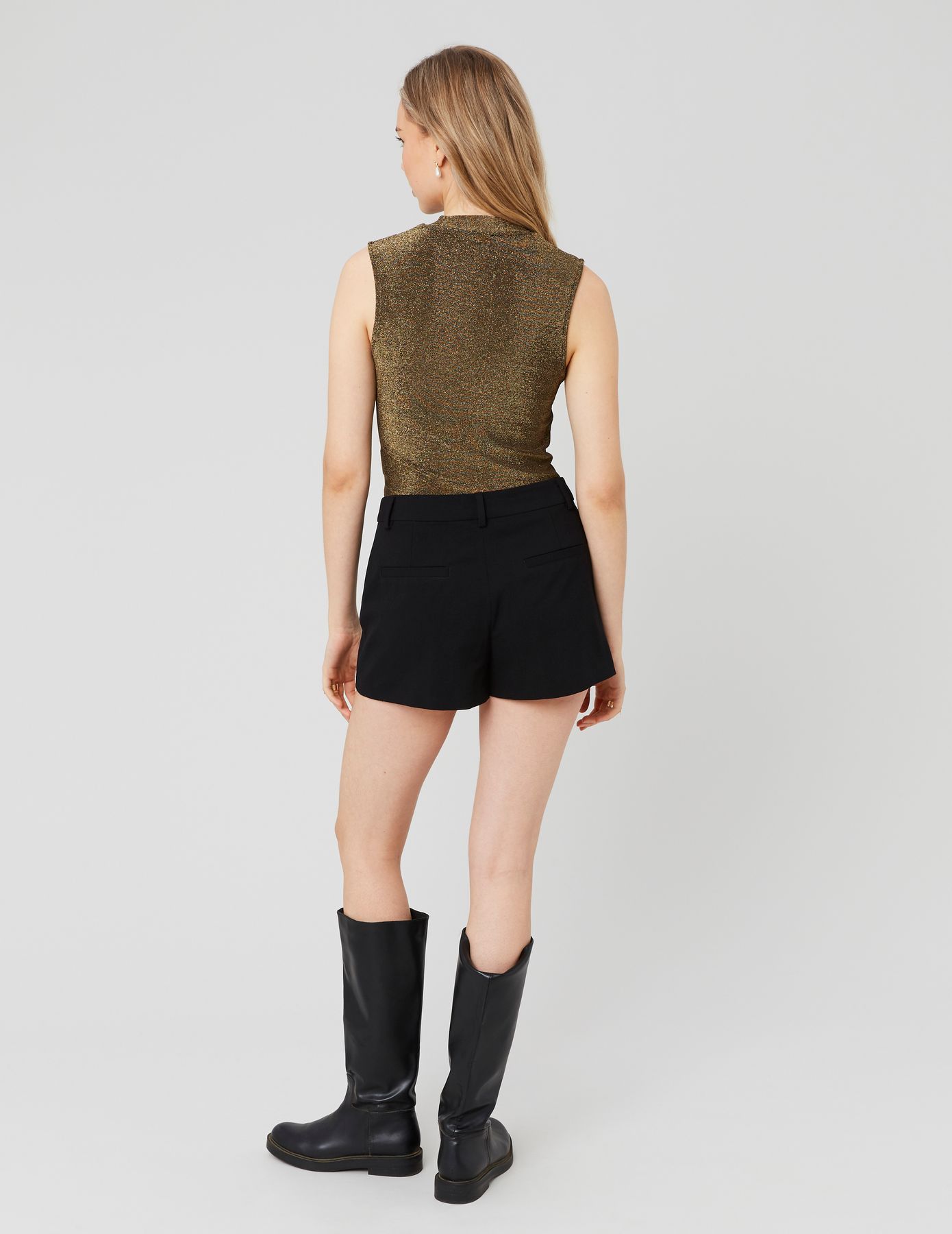 T-shirt sans manches pailleté