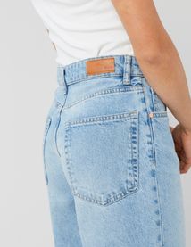Jean baggy à revers