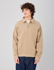 Sweat col polo zipp&eacute;