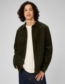Chemise en velours c&ocirc;tel&eacute;