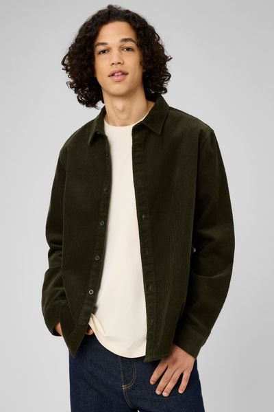Chemise en velours c&ocirc;tel&eacute;