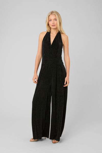 Combinaison pantalon en maille brillante