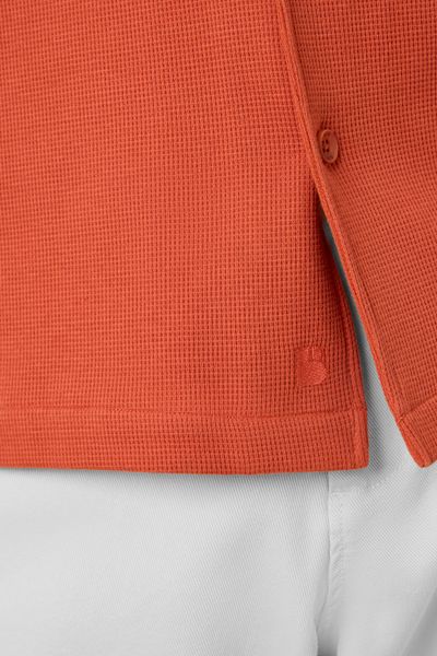 Chemise waffle manches courtes