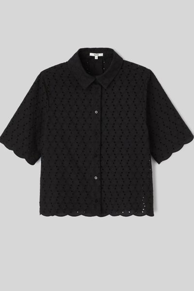 Chemisette en broderie anglaise