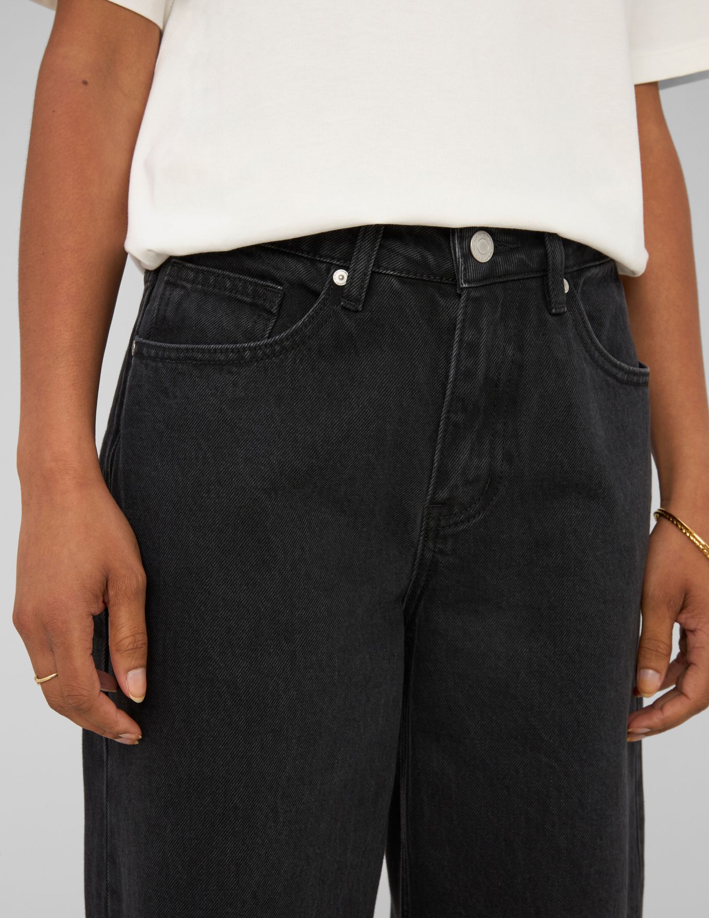 Jean wide leg taille basse