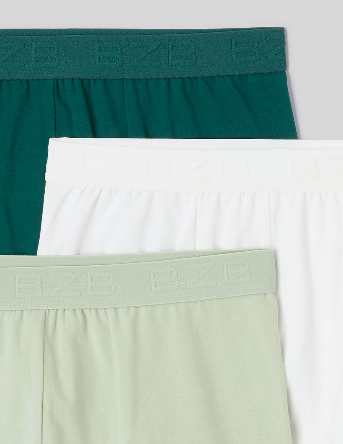 Lot de 3 boxers unis