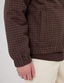Blouson zippé à carreaux