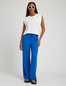 Pantalon fluide droit