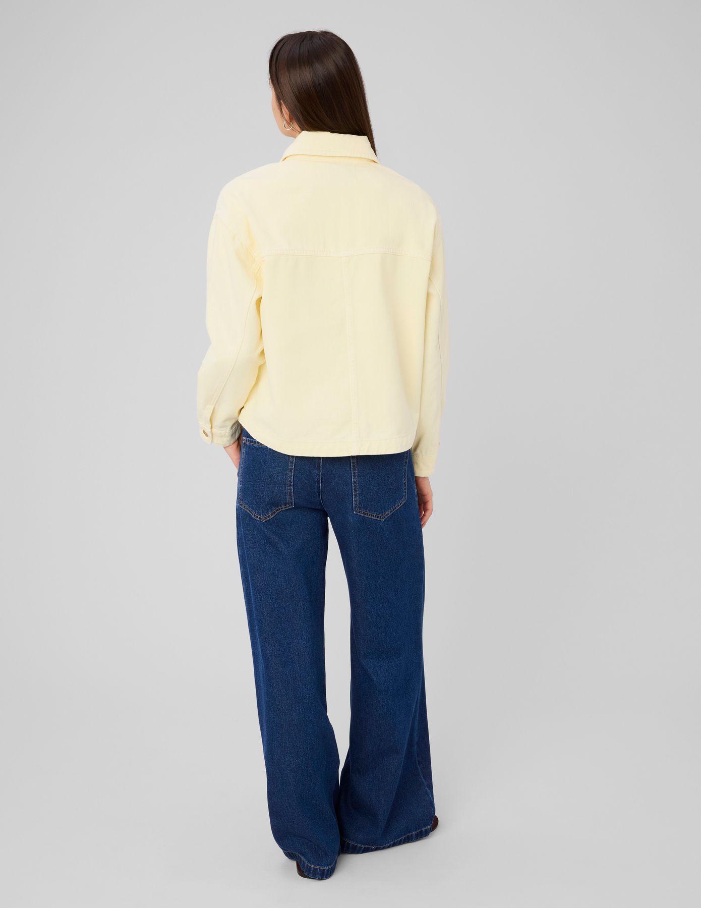 Veste en twill jaune