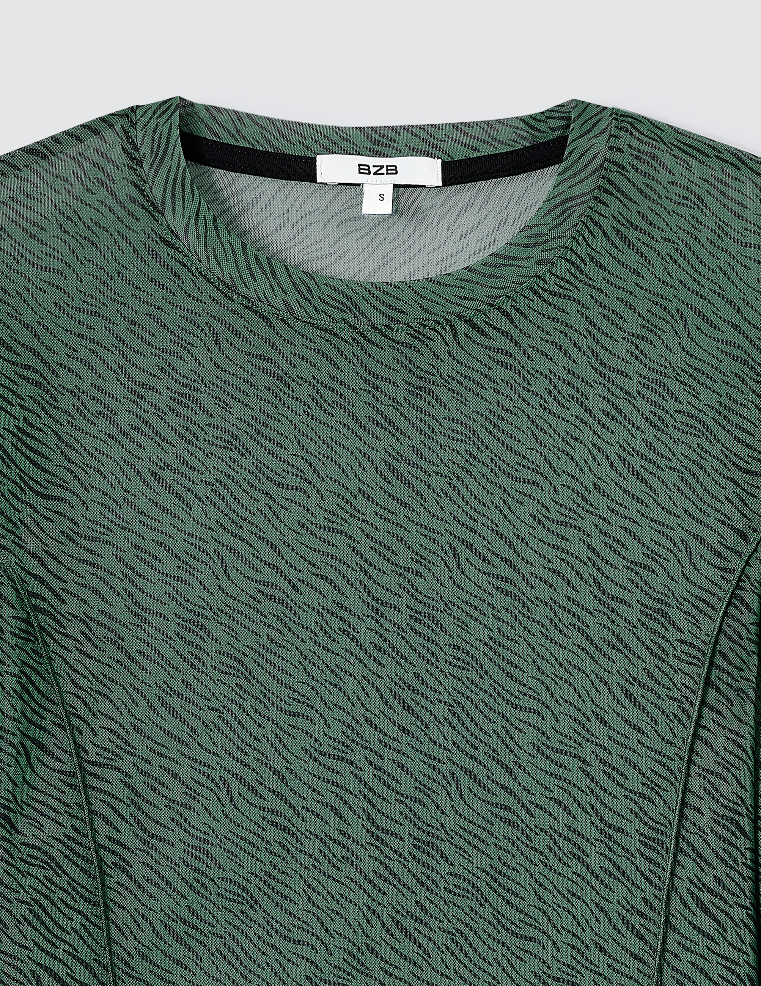 T-shirt résille imprimé
