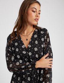 Robe courte imprim&eacute;e