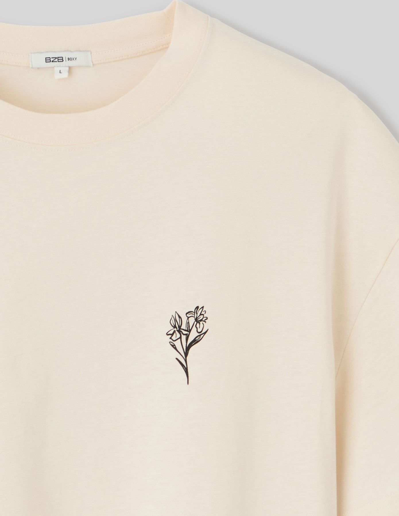 T-shirt patch dos imprimé