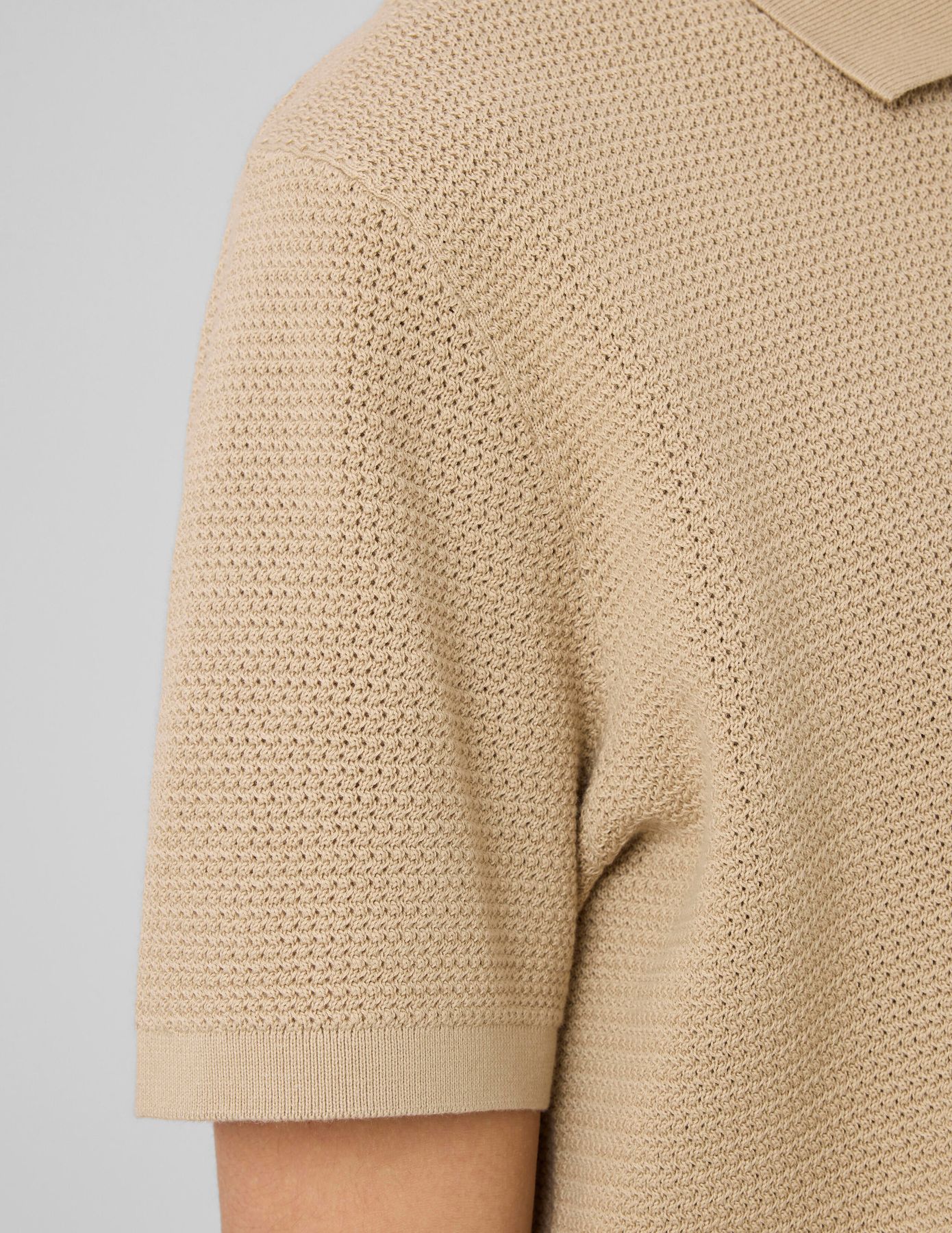 Polo maille fantaisie