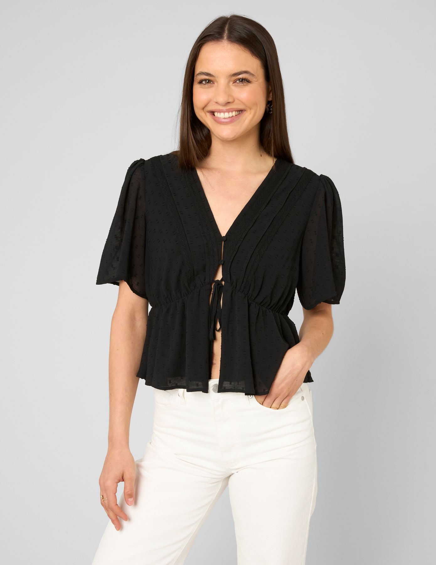 Blouse en plumetis