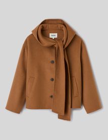 Manteau &agrave; col &eacute;charpe