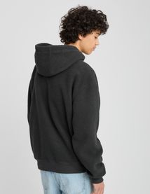 Sweat sherpa &agrave; capuche