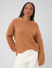 Pull col rond premium