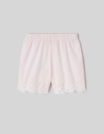 Short l&eacute;ger broderie