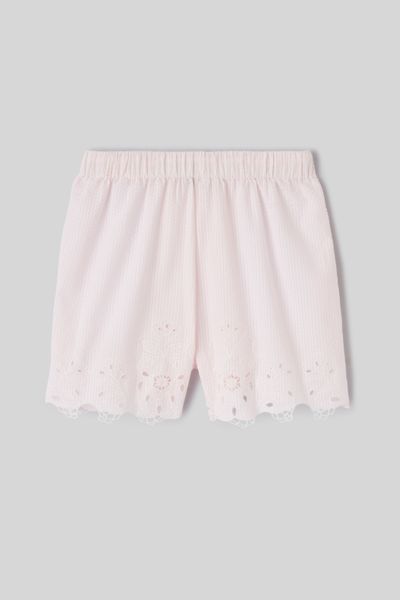 Short l&eacute;ger broderie