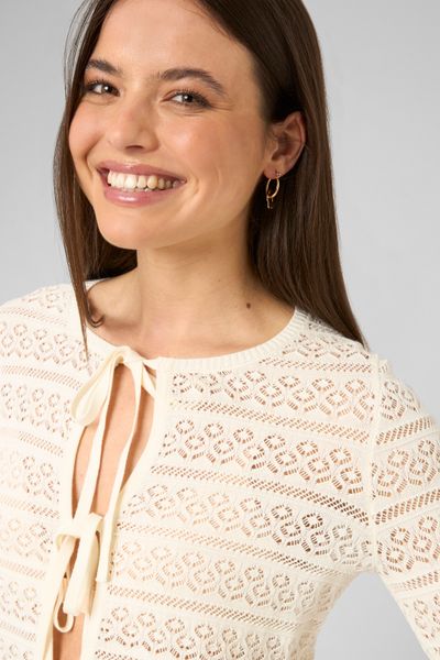Gilet maille ajour&eacute;e