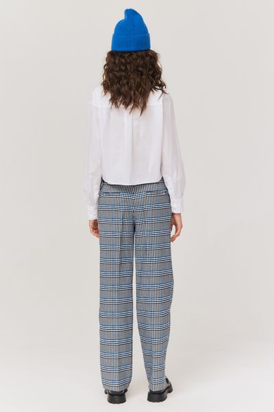 Pantalon carreaux avec chaine